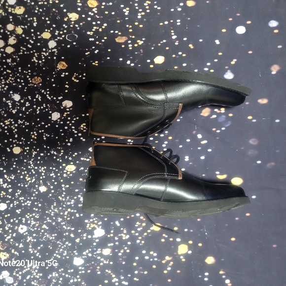 Florsheim F-Lites Chukka Men's Boot Black/brown Smooth 13255-001 - Picture 2 of 6